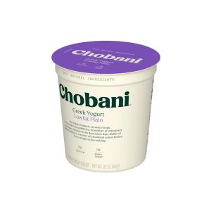 CHOBANI LOW FAT GREEK PLAIN YGRT