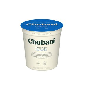 CHOBANI NON FAT PLAIN GREEK YGRT