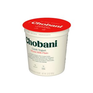 CHOBANI WHOLE MILK PLAIN YOGURT