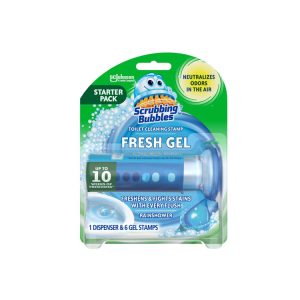 SCRUB BUBBLES TOILET GEL RAINSHOWER